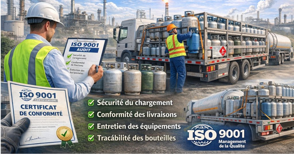 Audit ISO 9001 pour Audits ISO 9001 dans le secteur pétrolier : assurer la qualité du transport de bonbonnes de gaz propane et butane