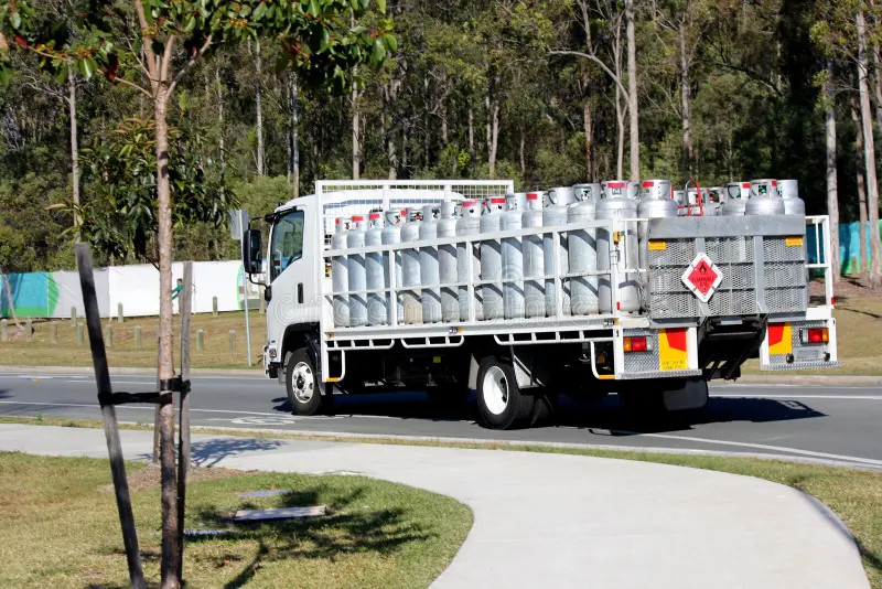 Transport de bonbonne de gaz
